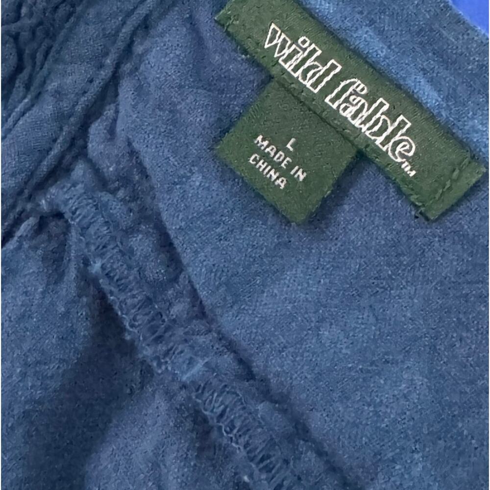 Wild Fable Womens Linen Blend Sundress Blue Large NEW NWT - Picture 5 of 10